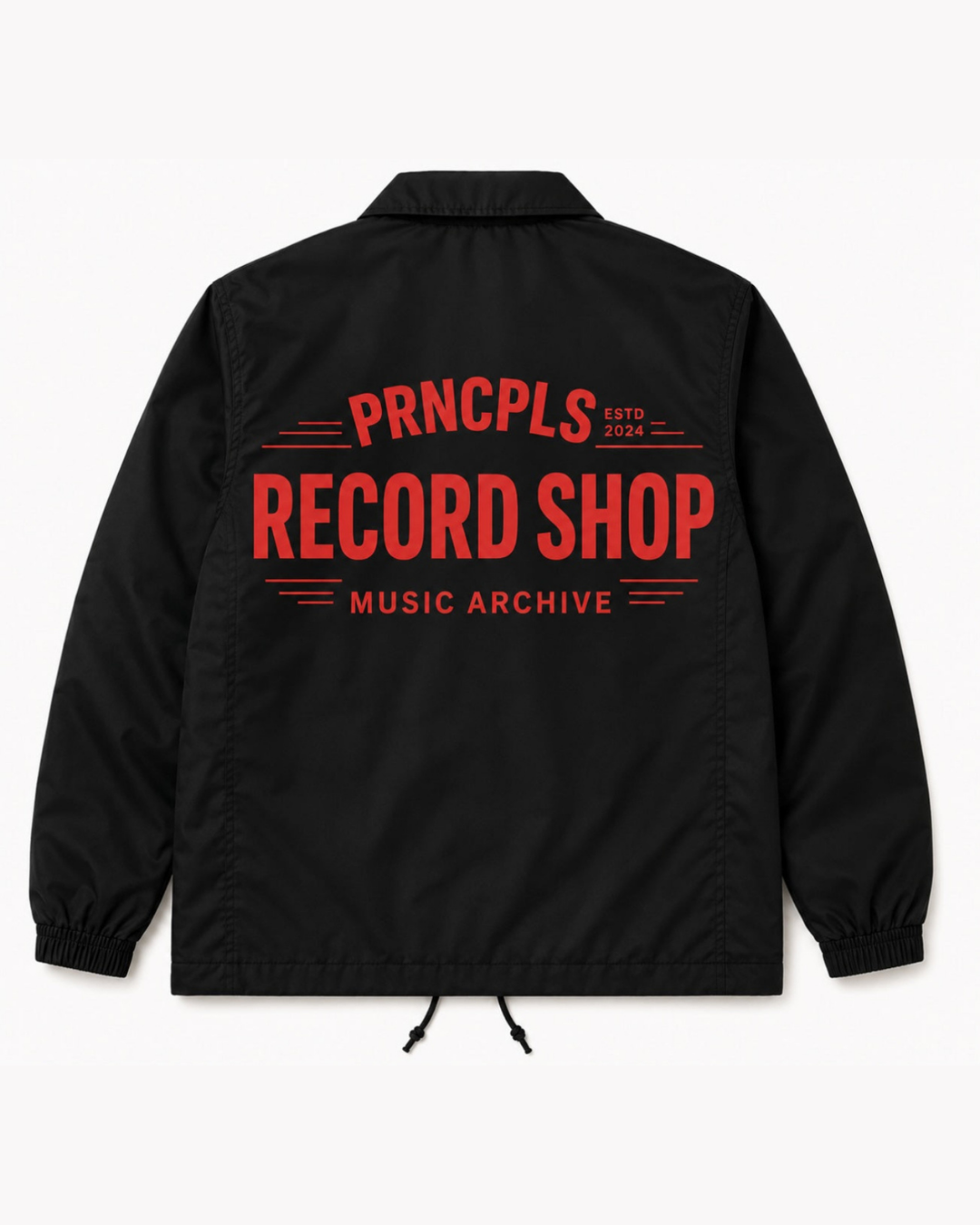 PRNCPLS Vinyl Shop Coach Jacket