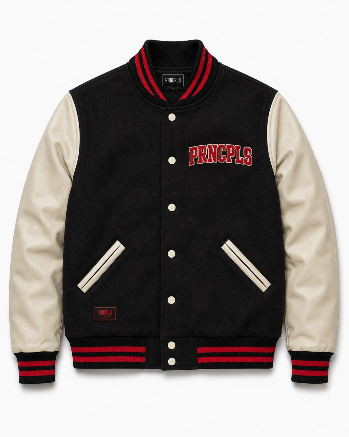 PRNCPLS Driven Varsity Jacket
