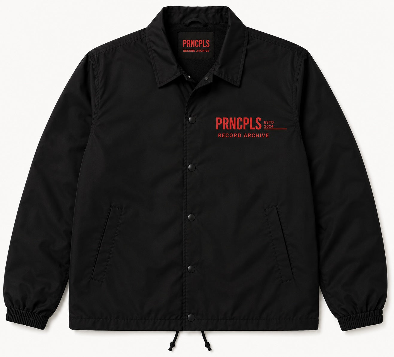 PRNCPLS Vinyl Shop Coach Jacket