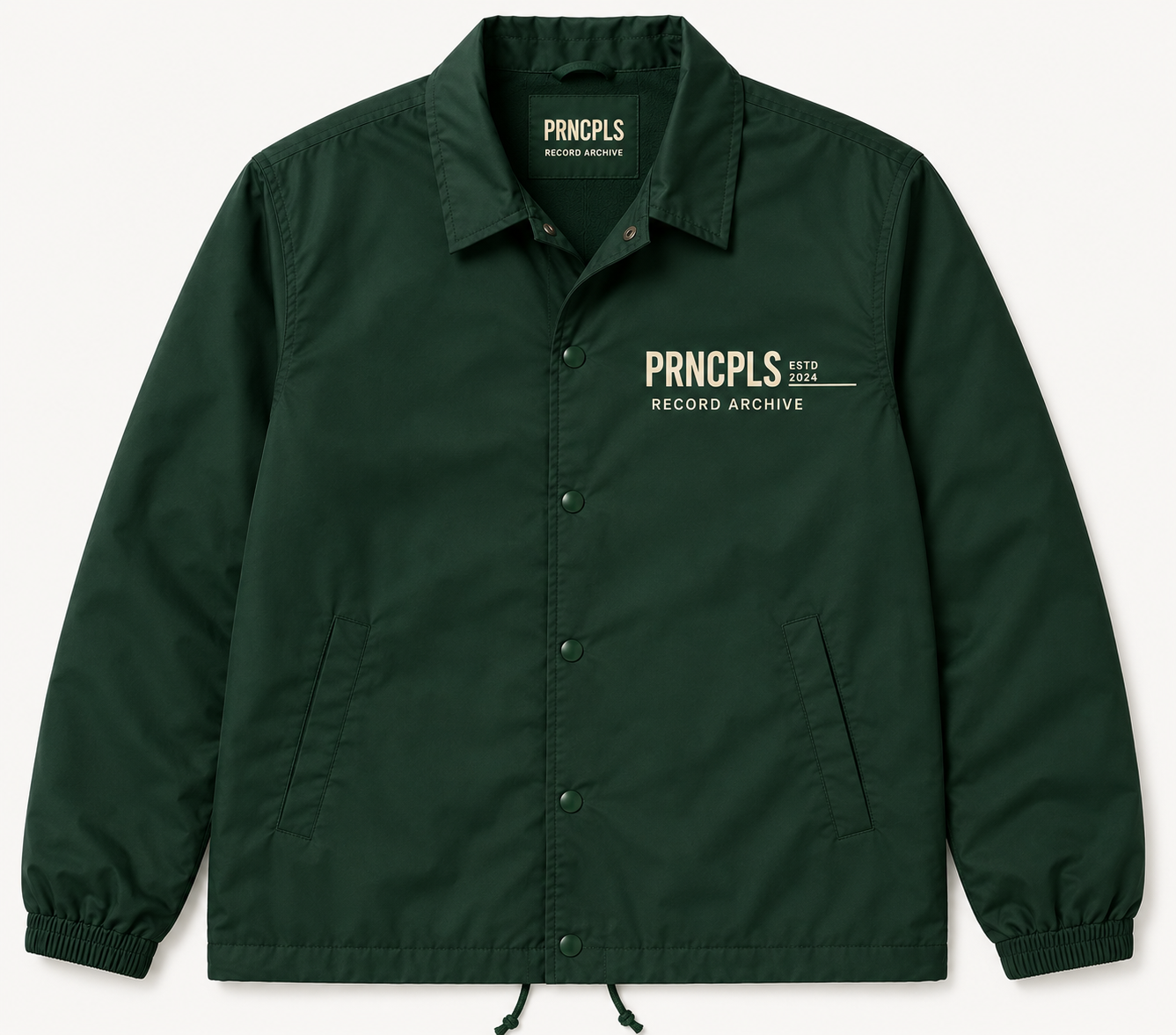 PRNCPLS Vinyl Shop Coach Jacket