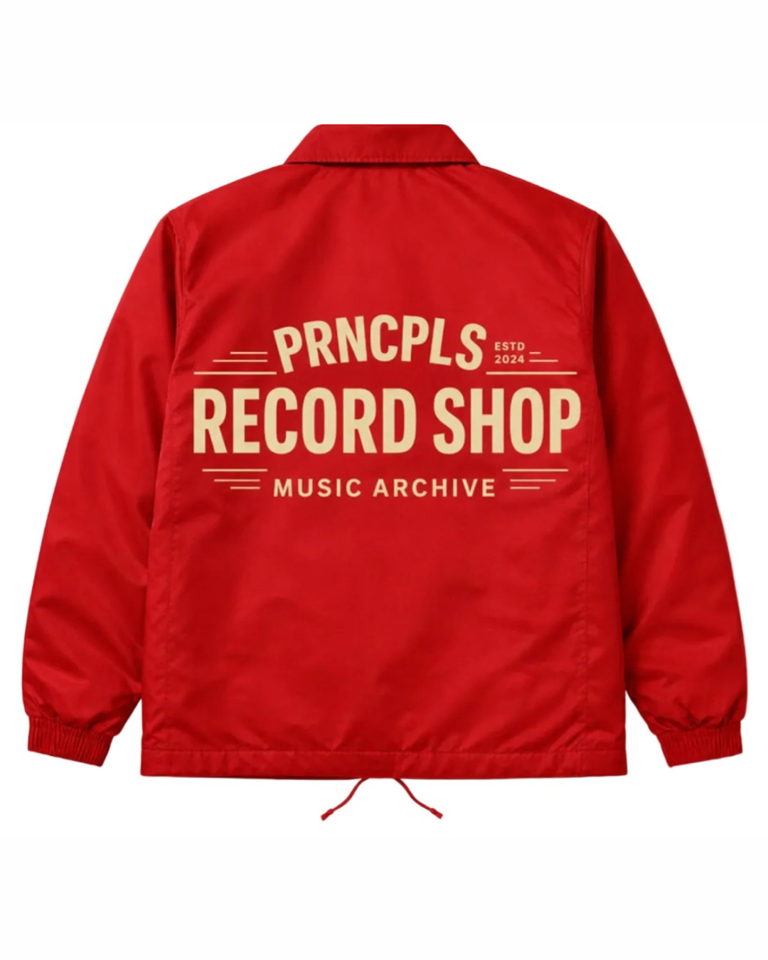 PRNCPLS Vinyl Shop Coach Jacket